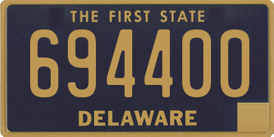 DE license plate 694400