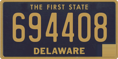 DE license plate 694408