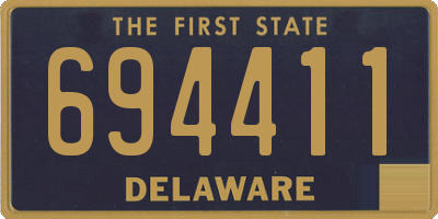 DE license plate 694411