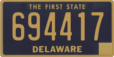 DE license plate 694417