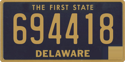 DE license plate 694418