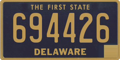 DE license plate 694426
