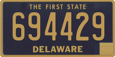 DE license plate 694429