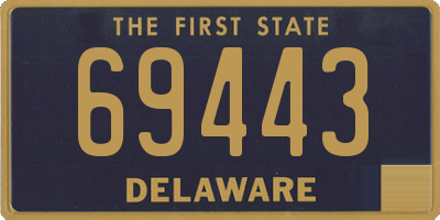 DE license plate 69443