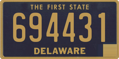 DE license plate 694431