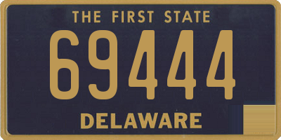 DE license plate 69444