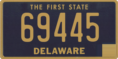 DE license plate 69445
