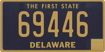 DE license plate 69446
