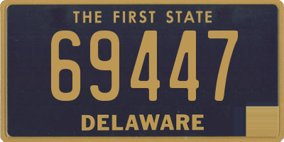 DE license plate 69447