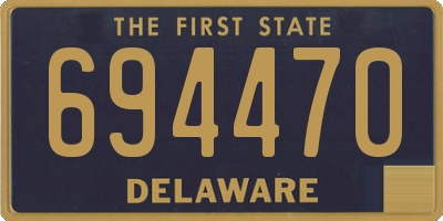 DE license plate 694470