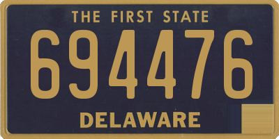 DE license plate 694476