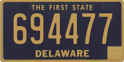 DE license plate 694477