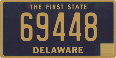 DE license plate 69448