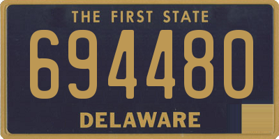 DE license plate 694480