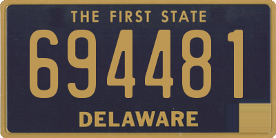 DE license plate 694481