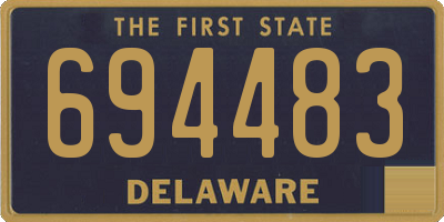 DE license plate 694483
