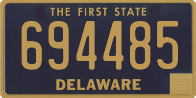 DE license plate 694485