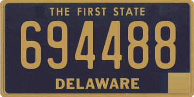 DE license plate 694488