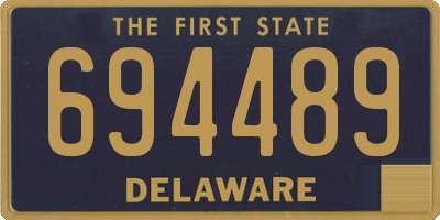 DE license plate 694489