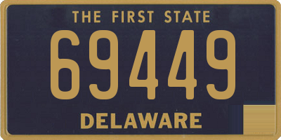 DE license plate 69449