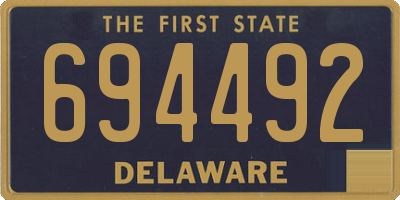 DE license plate 694492