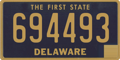 DE license plate 694493