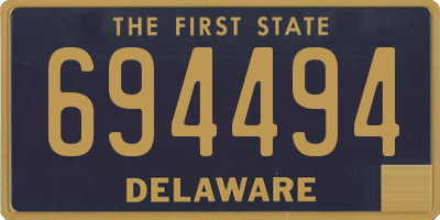 DE license plate 694494