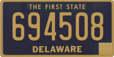 DE license plate 694508