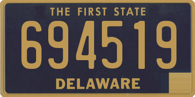 DE license plate 694519