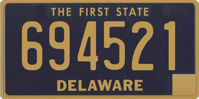 DE license plate 694521