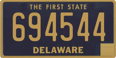 DE license plate 694544