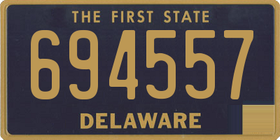 DE license plate 694557