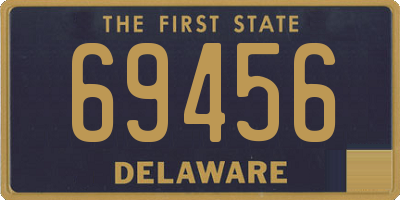 DE license plate 69456