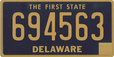 DE license plate 694563