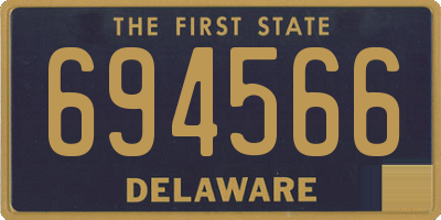 DE license plate 694566