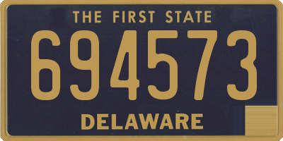 DE license plate 694573