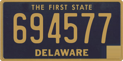 DE license plate 694577