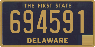 DE license plate 694591