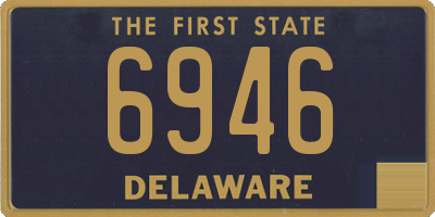 DE license plate 6946