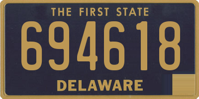DE license plate 694618
