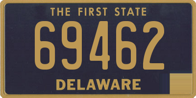 DE license plate 69462