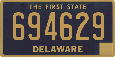 DE license plate 694629