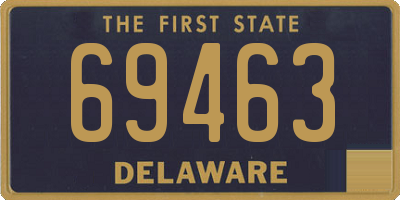 DE license plate 69463