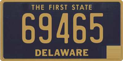 DE license plate 69465