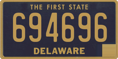 DE license plate 694696