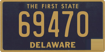 DE license plate 69470