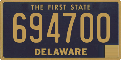 DE license plate 694700