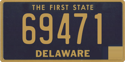 DE license plate 69471