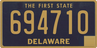 DE license plate 694710