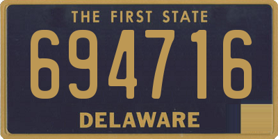 DE license plate 694716
